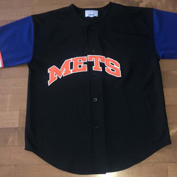 Vintage Starter New York Mets Black Jersey size large - Picture 3 of 11